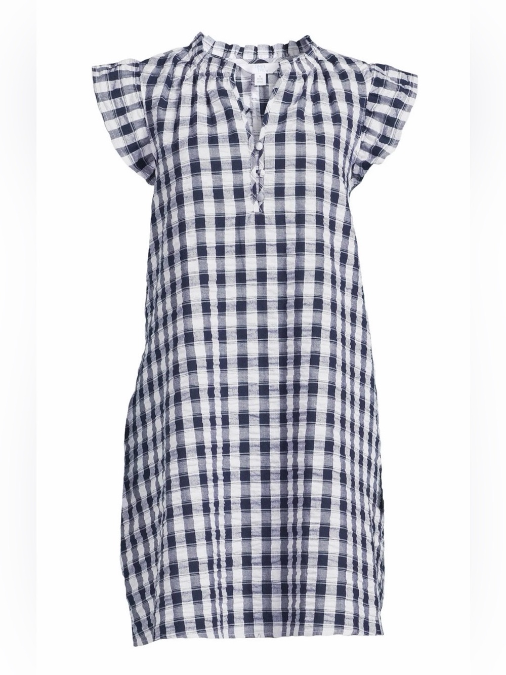 🩷 Navy and White Plaid gingham Cotton Dress size S (4-6) Perfect teacher dress🩷